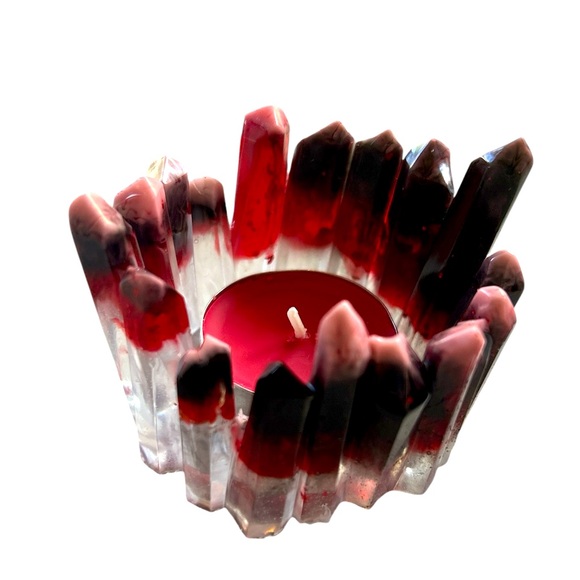 Handmade resin tea light holder - Picture 1 of 1